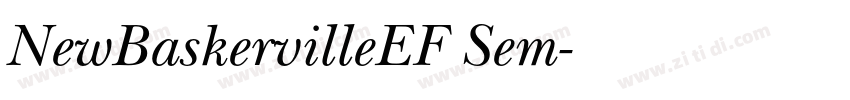 NewBaskervilleEF Sem字体转换